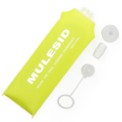 Soft Flask Running Bottles Collapsible Water Bottle Foldable for Traveling Running Vest Collapse Hydration TPU 250ml 500ml for Runner (500ml/-1pcs) - color: 500ml-1pcs