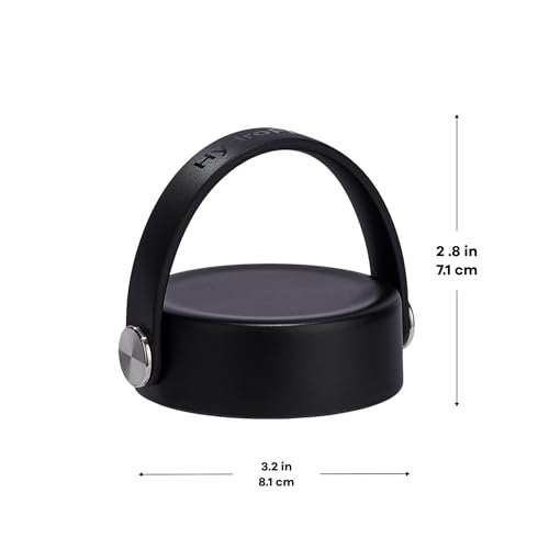 Hydro Flask Lids – Flex Cap Replacement Lid for Wide Mouth Water Bottles Black - color: Black, style: Flex Cap