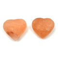 2 Pcs Heart Shape Himalayan Salt Massage Stones Hot Massage Cold Massage Stones Set Warm Rocks Kit for Facial SPA - size: HEART SHAPE
