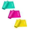 Coolrunner 7FT Long Latex Free Elastic Flat Exercise Band Set of 3