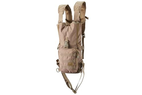 Lancer Tactical Lightweight Nylon Hydration Backpack - Ideal for EDM Music Festivals, Hiking, Running, Cycling, Airsoft, Hunting, and Climbing - color: Coyote Brown
