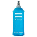 FITLY Soft Flask Running Water Bottle - Collapsible Hydration Flask - color: Blue, size: 12 Ounces