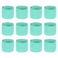 Soccer Captain Armband Elastic Wrist Arm Bands Adjustable Player Team Leader Anti-Slip Badge Sports Accessories - color: Light Blue