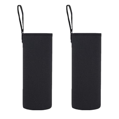 25 oz Neoprene Sleeve Sports Water Bottle Carrier Bag - 2 Pack - color: 24 oz-2pack