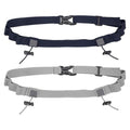 Bib Belt Race Belt Triathlon Number Holder 2Pc Light Gray/Navy Blue - color: Light Gray/Navy Blue