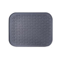 Dish Mat Silicone Dish Drying Mats Works For Drying Stemware Cocktail Glasses Silverware Pots Pans Knives and Dish Rack for Kitchen Counter Sink Bar Pads Easy to Clean (11.5" x 9.1") - color: M (11.5" x 9.1") Grey