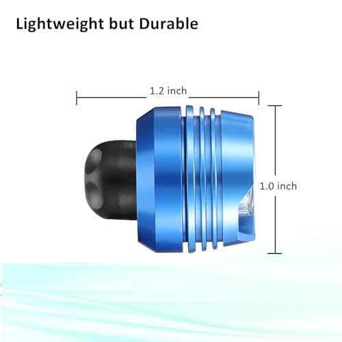 RAHAN Shoe Lights for Shoes,2 PCS Shoe Headlights,Light Up Charm Accessories for Kids Adults Shoe, Hands-Free Night Light, Camping Lights，IP65 Waterproof Light, Blue - color: X-Blue