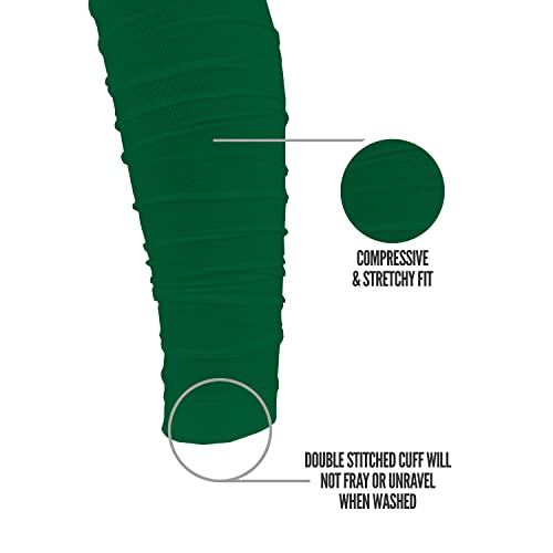 Nxtrnd Football Leg Sleeves, Calf Sleeves for Men & Boys, Sold as a Pair - color: Dark Green, size: One Size
