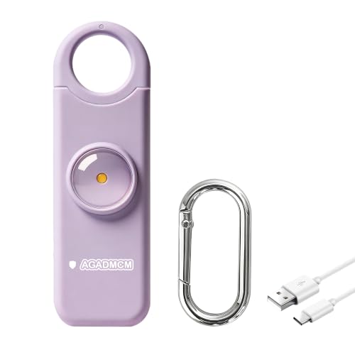 Rechargeable Personal Safety Alarm for Women - color: Lavender Purple