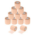 MECCANIXITY 12 Rolls Pre Wrap Athletic Tape 30 Yard x 2.8" Foam Under Wrap Tape Sports Prewrap Headband for Ankles Wrists Hands Knees - color: Ecru