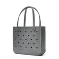 BOGG BAG Medium Tote – 15” x 12.5” x 5” – Essential Bags for Beach, Pool, Boat, Sports, Tailgating, Cruise, Travel - color: Silver Shimmer