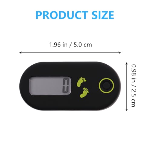 Veemoon 3D Digital Pedometer Accurate Step Counter Walking Distance Miles Calorie Counter Exercise Time Silent with Clip and Lanyard for Men Women Exercise