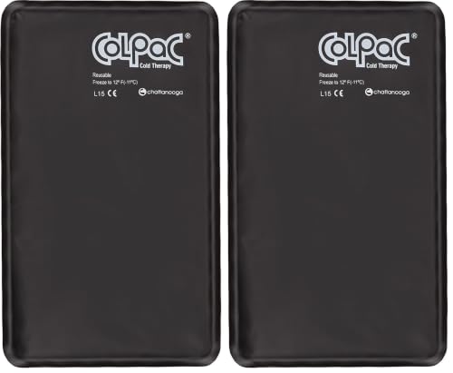 Chattanooga ColPac - Black Polyurethane - Half Size - 6.5 in x 11 in (Pack of 2) - size: 6.5x11 Inch (Pack of 2)