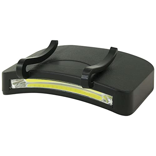LitezAll Clip On Cap Light Headlamp - Bright LED Cap Light for Hands Free Outdoor Work, 2 Pack