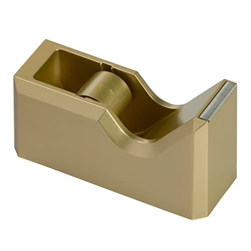 JAM PAPER Colorful Desk Tape Dispensers - Gold - Sold Individually - color: Gold, size: Pack of 1