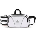 Fanny Pack for Men Women Waist Bag with Water Bottle Holder for Hiking, Travel,Dog Walking, Workout (White) - color: White
