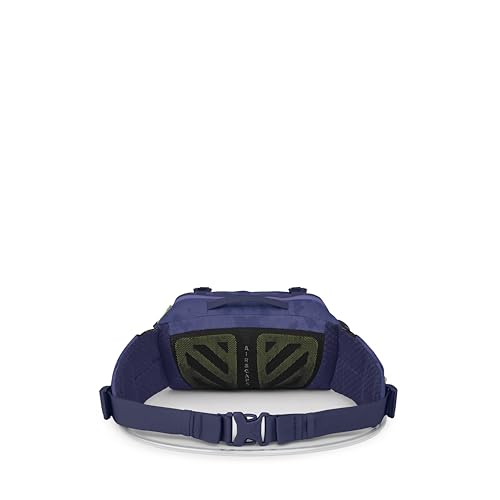 Osprey Seral Biking Waist Pack with Hydraulics Reservoir for Men & Women, Hydration Belt with Water Bladder - color: Botswana Purple Dust Print, style: 4l