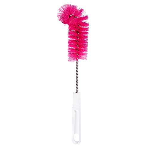 Fuller Brush Bottle Brush – Cleans Narrow Mouth Water Bottles, Travel Mugs, Sports Tumblers, Hydration Flasks, Gym Jugs - Pink