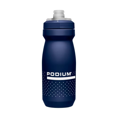 CamelBak Podium Bike Squeeze Water Bottle, High Flow Easy Squeeze Design for Cycling Performance, 21oz, Navy Blue - color: Navy Blue