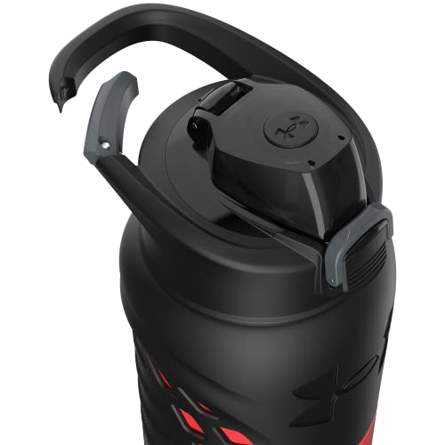Under Armour 24Oz Stainless Steel Water Bottle, Insulated, Carabiner Easy Carry Hook, Leak Proof, Kids & Adults, All Sports, Gym - color: Beta