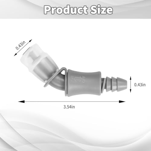 Hydration Bladder Bite Valve Replacement Mouthpiece Fit for Any Water Backpack and Most Brands, with Manual Switch Valve - color: 2 Pack 4501 degree grey-A