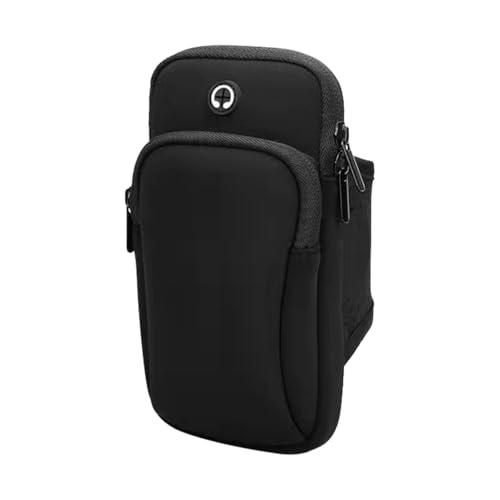 Phone Holder for Running, Universal Adjustable Arm Band Key Card Bag Fit Gym Jogging Hiking Exercise Walking Workout, Running Armband(7 x 3.5 inch)