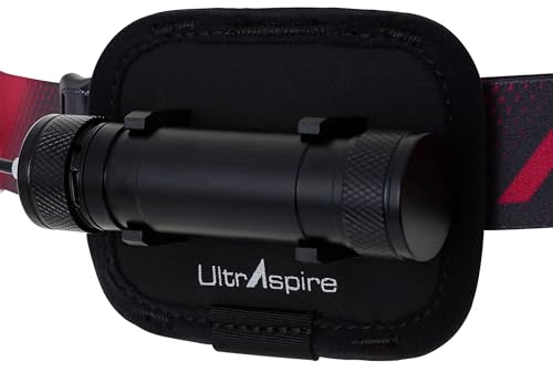 Ultraspire Lumen Collection Waist Light Belt | Aircraft Grade Aluminum Lightweight & IPX7 Waterproof Rating - 800 Solstice, Black/Red