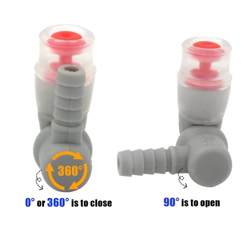 Hydration Bags Bite Valve Mouthpiece Replacement Bite Valve Replacement - style: 2 Pack mouthpiece replacement(White)
