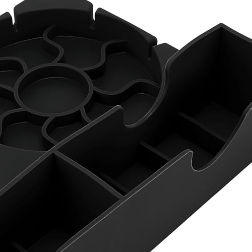 Water Bottle Drying Rack Non Slip Base Silicone Bottle Dryer Stand for Home Office (Black) - color: Black