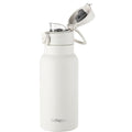 GOPPUS 17oz Kids Insulated Water Bottle, Leak-Proof Flip Lid & Carry Handle - color: White