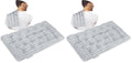 REVIX Microwave Heating Pad, 6 * 12" Multipurpose Heating Pad Microwavable with Flaxseeds for Muscles, Moist Heat Pack for Neck, Back, Knee, Gray (Pack of 2) - size: 6 x 12" (Pack of 2), style: Gray