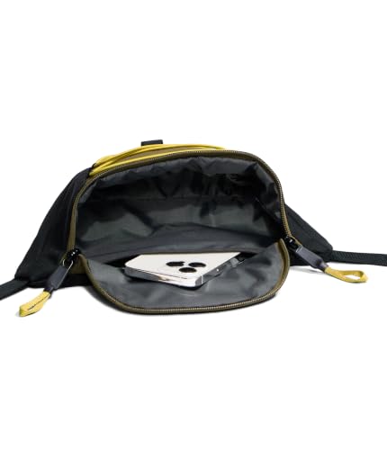 THE NORTH FACE Jester Lumbar Pack | Fanny Pack With Water Repellent Finish, 2.2 Liters, Crossbody Adjustable Strap - color: Caraway Seed/TNF Black/Pigment Yellow