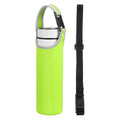 uxcell 2pcs Neoprene Water Bottle Sleeve, 15.5-20oz Insulated Water Glass Bottle Carrier Bag Collapsible Drink Bottle Sleeve Cover Holder with 2 Straps, Green - color: Green