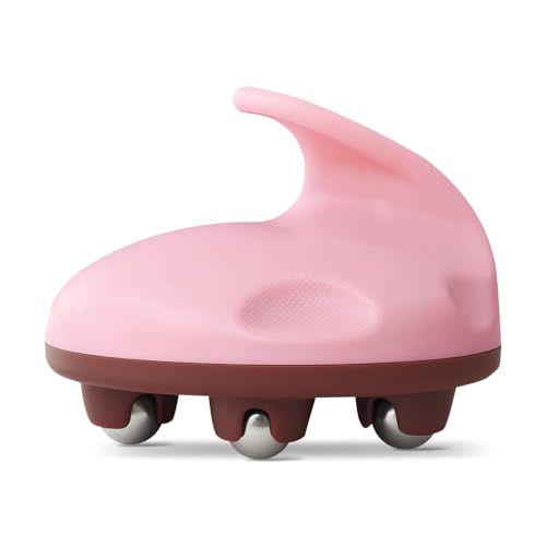 Lymphatic Massage Roller for Cellulite Remover Body Sculpting - Handheld Cellulite Massage Tool for Body Bloat Blood Circulation Lymphatic Drainage Pink - color: Pink