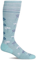 Sockwell Women's Field Flower Moderate Graduated Compression Sock - color: Air, size: Medium-Large