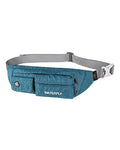 WATERFLY Small Fanny Pack for Women Men, Crossbody Travel Waist Bag - color: Peacock Blue