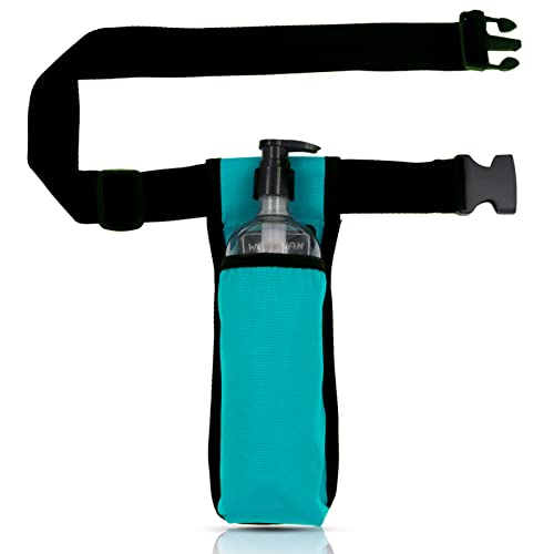 Massage Oil Holster, Adjustable and Durable Massage Holster, Bag only, Bottle not Included - color: Cyan