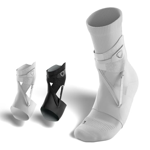 BetterGuards Lite Ankle Brace – Lightweight Sports Ankle Support for Men & Women | Stabilizer for Comfort & Mobility | Breathable, Non-Compression Fit for Sports, Training & Recovery (White, X-Large, Right) - color: White, size: X-Large