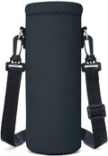AMARY 750ML Neoprene Water Bottle Carrier Bag with Adjustable Shoulder Strap,Insulated Water Bottle Cover for Stainless Steel/Glass/Plastic Bottles 24OZ (AM-24-750-3) - color: AM-24-750-3