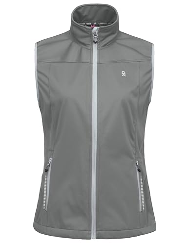 Little Donkey Andy Women's Lightweight Softshell Vest - color: Gray-reflective, size: Medium