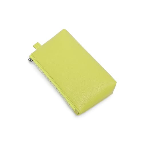 Small Makeup Bag for Purse, Leather Cosmetic (Grass) - color: PU/Grass