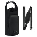 Ceneda Water Bottle Carrier Bag with Phone Pocket 32oz 40oz Tumbler Insulated Water Bottle Holder with Adjustable Shoulder Strap Carrier Sling Bag (Black) - color: Black