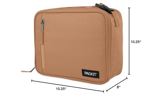 PackIt Freezable Classic Lunch Box, Almond - color: Almond