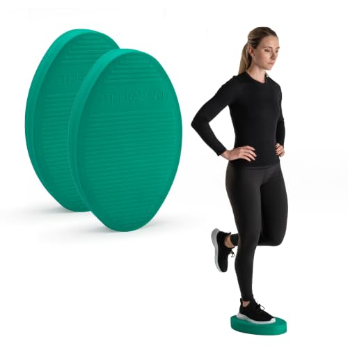 THERABAND Stability Trainer Pad - color: Green - Firm- Beginner, size: Set of 2
