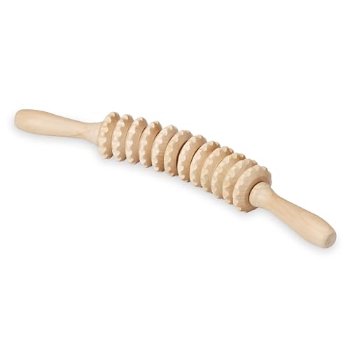 Gaiam Curved Massage Roller, Ergonomic Full-Body Tool