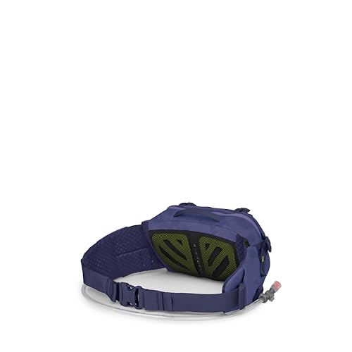 Osprey Seral Biking Waist Pack with Hydraulics Reservoir for Men & Women, Hydration Belt with Water Bladder - color: Botswana Purple Dust Print, style: 4l