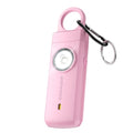 ESSAGER Personal Safety Alarm for Women, 130 dB Self Defense Siren, Rechargeable & Portable with Keychain and Carabiner, Low Battery Notice, LED Strobe Light for Kids, Seniors, College Students(Pink)