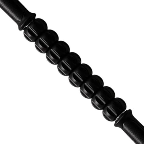 Massage Roller, Multi-Functional Body Massager, Leg Roller Stick - color: Black