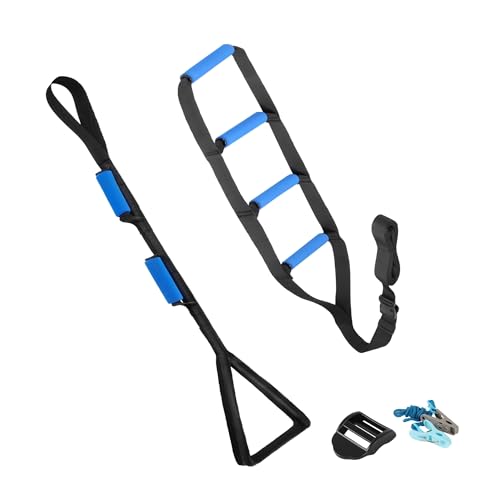 2PC Hip Replacement Kit After Surgery, Recovery Kit for Seniors with 42 Inch Leg Lifter Strap, Bed Ladder Assist(160"Bed Ladder Assist Leg Lifter)