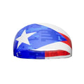 40+ Designs! Unisex Headband/Sweatband. Best for Sports, Fitness, Working Out, Yoga. Tapered Design - color: PUERTO RICO FLAG
